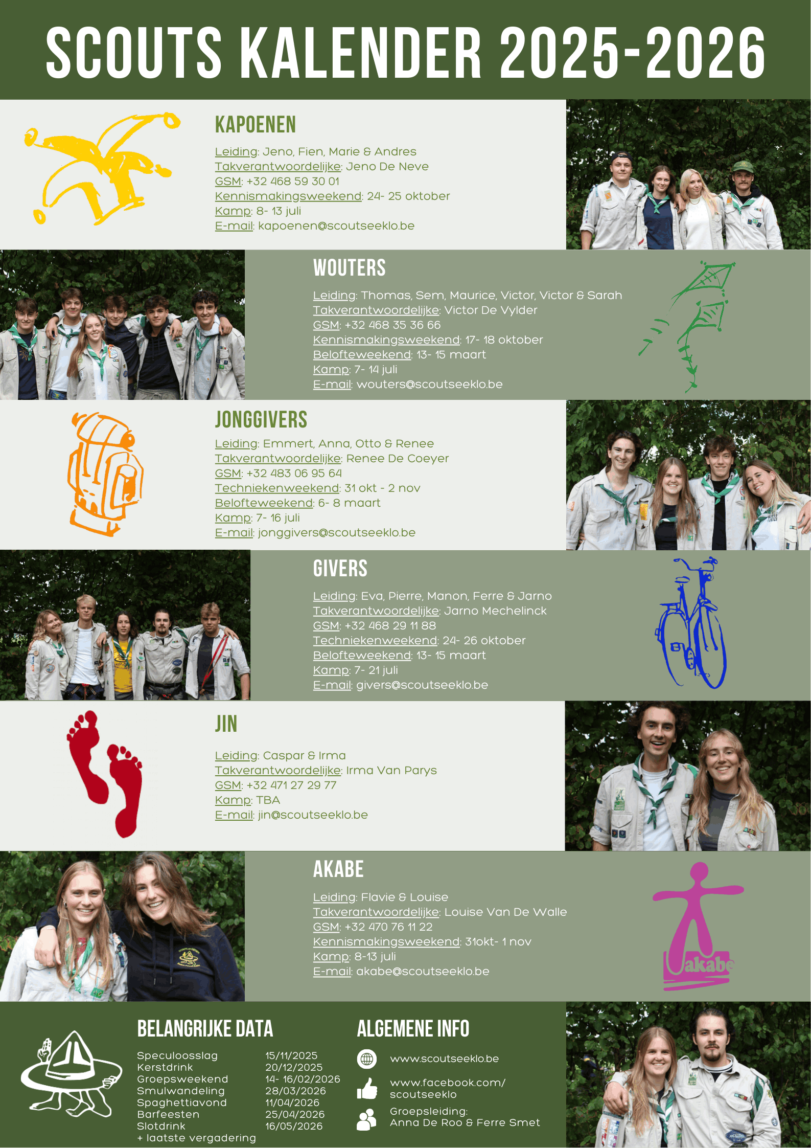 Kalender 2025 - 2026